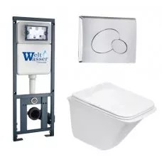 Душевая кабина Weltwasser MARBERG 410 + ROTBACH 004 GL-WT + MAR 410 RD-CR 10000006497