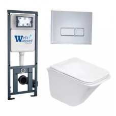 Душевая кабина Weltwasser MARBERG 410 + ROTBACH 004 GL-WT + MAR 410 SE-CR 10000006496