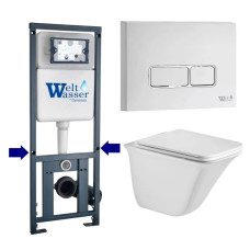 Душевая кабина Weltwasser MARBERG 410 + ROTBACH 004 GL-WT + MAR 410 SE GL-WT 10000010976