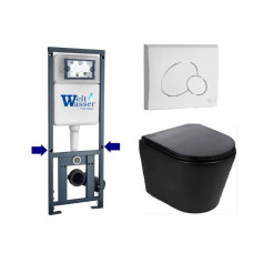 Душевая кабина Weltwasser MARBERG 410 + SALZBACH 043 MT-BL + MAR 410 RD GL-WT 10000011548
