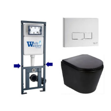 Душевая кабина Weltwasser MARBERG 410 + SALZBACH 043 MT-BL + MAR 410 SE GL-WT 10000011551