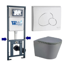 Душевая кабина Weltwasser MARBERG 410 + SALZBACH 043 MT-GR + MAR 410 RD GL-WT 10000011588