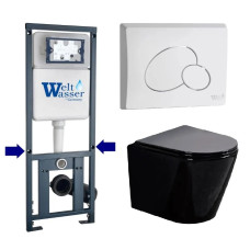 Душевая кабина Weltwasser MARBERG 410 + SALZBACH 043 GL-BL + MAR 410 RD GL-WT 10000013495