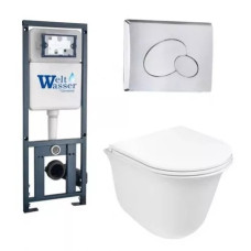 Душевая кабина Weltwasser MARBERG 410 + TELBACH 004 GL-WT + MAR 410 RD-CR 10000006950