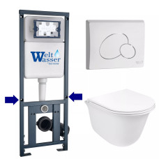 Душевая кабина Weltwasser MARBERG 410 + TELBACH 004 GL-WT + MAR 410 RD GL-WT 10000011126