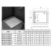 Душевой поддон Weltwasser TRS 80 STONE-BL 10000004378, Низкий поддон, Квадратная, Искусственный мрамор