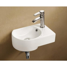 Раковина Weltwasser AISBACH 5014 R 10000003877 41х27, Подвесной, Круглая, Белый, Фаянс