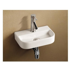Раковина Weltwasser AISBACH 5075 10000003881 38х245, Подвесной, Прямоугольная, Белый, Фаянс