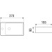 Раковина Weltwasser AISBACH 5092 L 10000003872 37х185, Подвесной, Прямоугольная, Белый, Фаянс
