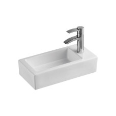Раковина Weltwasser AISBACH 5092 R 10000003873 37х185, Подвесной, Прямоугольная, Белый, Фаянс