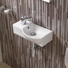 Раковина Weltwasser AISBACH 7940 GL-WT L 10000008686 40х220, Подвесной, Прямоугольная, Белый глянцевый, Фаянс