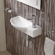 Раковина Weltwasser AISBACH 7945 GL-WT R 10000008691 50,5х235, Подвесной, Прямоугольная, Белый глянцевый, Фаянс