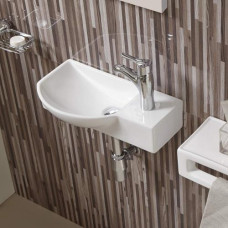 Раковина Weltwasser AISBACH 7950 GL-WT R 10000008693 50,5х235, Подвесной, Прямоугольная, Белый глянцевый, Фаянс