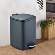 Ведро мусорное Weltwasser BERG BL 6L 10000013397, Черный матовый Ведро мусорное Weltwasser BERG BL 6L 10000013397, Черный матовый