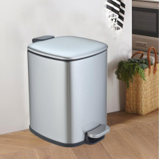 Ведро мусорное Weltwasser BERG MT 12L 10000013410, Хром
