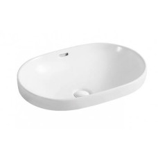 Раковина Weltwasser WW SK 10000004589 59х40, Встраиваемый, Овальная, Белый, Сантехнический фаянс