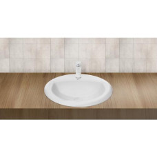 Раковина Weltwasser WW SK 10000004604 51х42,5, Встраиваемый, Овальная, Белый, Сантехнический фаянс