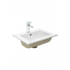 Раковина Weltwasser WW SK 10000004607 42х42, Встраиваемый, Квадратная, Белый, Сантехнический фаянс