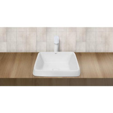 Раковина Weltwasser WW SK 10000004610 44х44, Встраиваемый, Квадратная, Белый, Сантехнический фаянс