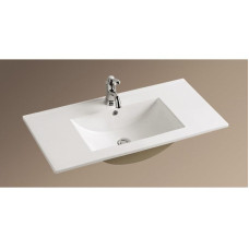 Раковина Weltwasser WW SK 10000003903 91х47, Встраиваемый, Прямоугольная, Белый, Сантехнический фаянс