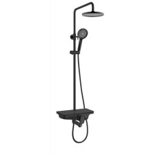 Душевая система Weltwasser DP 1020 BL 10000003186, Настенный, Черный