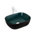 Раковина Weltwasser WW SK 10000005600 49х39,5, Накладная, Прямоугольная, Черный, Зеленый, черный, Сантехнический фаянс Раковина Weltwasser WW SK 10000005600 49х39,5, Накладная, Прямоугольная, Черный, Зеленый, черный, Сантехнический фаянс