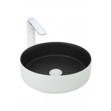 Раковина Weltwasser WW SK 10000004523 35,5х35,5, Накладная, Круглая, Белый, Белый, черный, Сантехнический фаянс