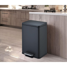 Ведро мусорное Weltwasser GOLF BL 17L 10000013414, Черный матовый