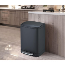 Ведро мусорное Weltwasser GOLF BL 6L 10000013374, Черный матовый