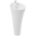 Раковина Weltwasser WW SK 10000008707 41х41, Напольная, Круглая, Белый, Сантехнический фаянс
