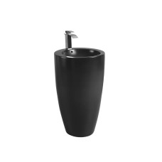 Раковина Weltwasser WW SK 10000013337 49х49, Напольная, Круглая, Черный, Сантехнический фаянс