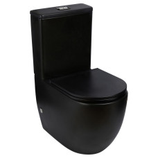 Унитаз Weltwasser WW SK 10000013291, Безободковый, Овальная, Черный, Фаянс