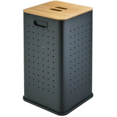 Корзина для белья Weltwasser NANSY BL 55L 10000013377, Черный матовый Корзина для белья Weltwasser NANSY BL 55L 10000013377, Черный матовый