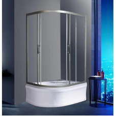 Душевое ограждение Weltwasser WW500 С 120/90/189 L XL H24 10000013852, Раздвижная, Стекло прозрачное, Напольный, Асимметричная, Левая, Хром