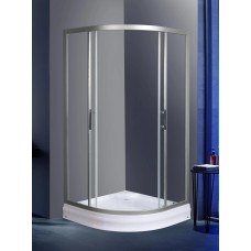 Душевое ограждение Weltwasser WW500 С 80/189 H15 10000012445, Раздвижная, Стекло прозрачное, Напольный, Четверть круга, Хром