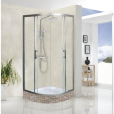 Душевое ограждение Weltwasser WW500 С 90/189 10000004084 90х90, Без поддона, Раздвижная, Стекло прозрачное, Асимметричная, Хром