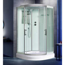 Душевая кабина Weltwasser WW500 EMMER 11015-2 10000004651, Низкий поддон, Раздвижная, Стекло прозрачное, Четверть круга, Хром