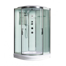 Душевая кабина Weltwasser WW500 EMMER 11015 10000003286, Низкий поддон, Раздвижная, Стекло прозрачное, Четверть круга, Хром