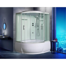 Душевая кабина Weltwasser WW500 EMMER 11055-2 10000004652, Высокий поддон, Раздвижная, Стекло прозрачное, Четверть круга, Хром