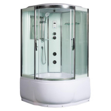 Душевая кабина Weltwasser WW500 EMMER 12055 10000003289, Высокий поддон, Раздвижная, Стекло прозрачное, Четверть круга, Хром