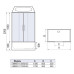 Душевая кабина Weltwasser WW500 EMMER 150/85/55 10000003925, Раздвижная, Стекло прозрачное, Прямоугольная, Хром Душевая кабина Weltwasser WW500 EMMER 150/85/55 10000003925, Раздвижная, Стекло прозрачное, Прямоугольная, Хром