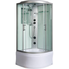 Душевая кабина Weltwasser WW500 HALLE 1004 10000003249, Высокий поддон, Раздвижная, Стекло прозрачное, Четверть круга, Хром