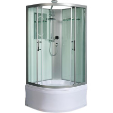 Душевая кабина Weltwasser WW500 HALLE 901 10000003239, Высокий поддон, Раздвижная, Стекло прозрачное, Четверть круга, Хром
