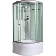 Душевая кабина Weltwasser WW500 HALLE 902 10000003242, Высокий поддон, Раздвижная, Стекло прозрачное, Четверть круга, Хром