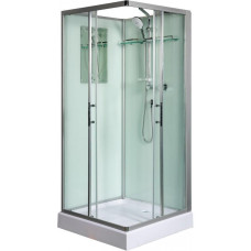 Душевая кабина Weltwasser WW500 LAINE 1001 10000003260, Низкий поддон, Раздвижная, Стекло прозрачное, Квадратная, Хром