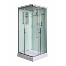 Душевая кабина Weltwasser WW500 LAINE 1002 10000003263, Низкий поддон, Раздвижная, Стекло прозрачное, Квадратная, Хром