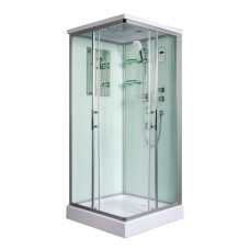 Душевая кабина Weltwasser WW500 LAINE 1004 10000003269, Низкий поддон, Раздвижная, Стекло прозрачное, Квадратная, Хром