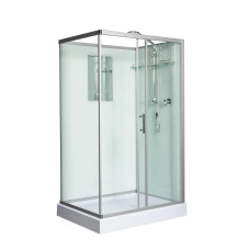 Душевая кабина Weltwasser WW500 LAINE 1211 10000003274, Низкий поддон, Раздвижная, Стекло прозрачное, Прямоугольная, Хром