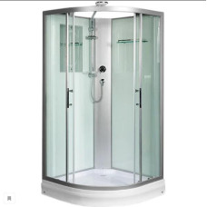 Душевая кабина Weltwasser WW500 WERRA 801 10000003222, Низкий поддон, Раздвижная, Стекло прозрачное, Четверть круга, Хром