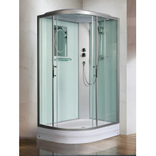 Душевая кабина Weltwasser WW500 WERRA XL 1202 R 10000014054, Средний поддон, Раздвижная, Стекло прозрачное, Асимметричная, Правая, Хром